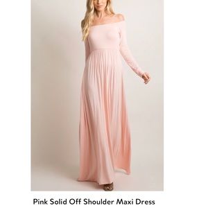 Off the shoulder maxi dress